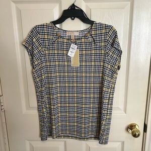 Michael Kors Logo Coin Cap SLV Top Size Medium